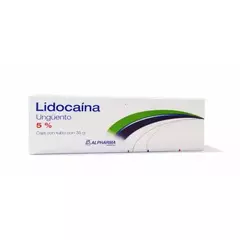 LIDOCAINA UNGÜENTO $105.00 5% ALPHARMA 35GR