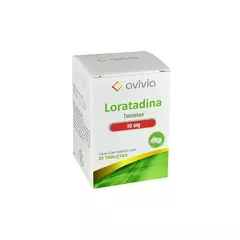 LORATADINA 10MG AVIVIA/ULTRA 20 TABLETAS