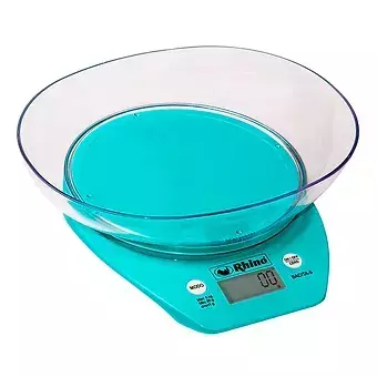 Bscula de Cocina con Tazn 5 kg Rhino