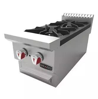 Parrilla 2 quemadores CG-20 DRAGO