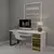 Escritorio nórdico industrial con cajonera. - Rama Muebles