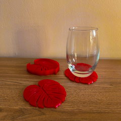Posavasos MONSTERA rojo
