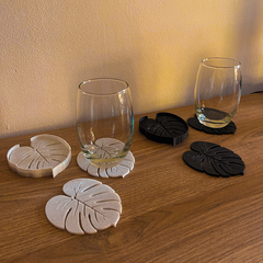 Posavasos MONSTERA negro - comprar online