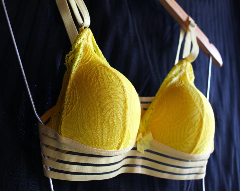 Conjunto Lingerie com Bojo - Amarelo