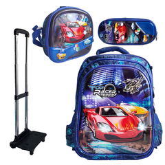MOCHILA+LONCHERA+CARTUCHERA AUTO