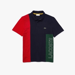 Lacoste Polo Shirt Colour-block Stretch Cotton