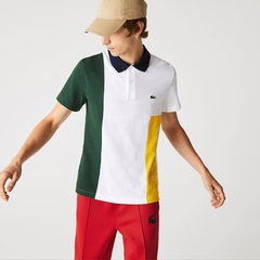 Camiseta Lacoste Polo Colour-block Stretch Cotton - loja online