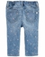 Pantalones De Mezclilla Con Estampado De Corazones - comprar en línea
