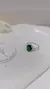 Anillo verde cristal