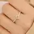 ANILLO CORAZON VACIO CON PIEDRITAS