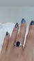 Anillo cristal azul