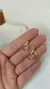 Aros circulos strass dorados