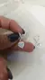 Argollitas corazón cubic con strass