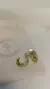 Argollitas torzadas strass doradas