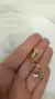 Semi argollas torzadas strass - comprar online