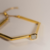 Bracelete Formas Água Marinha Dourado