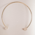 Chocker Perola Barroca Plana Dourado