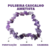Pulseira Cascalho de Ametista - Pedra da Espiritualidade, Motivação e Sabedoria