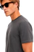 Camiseta Estonada Lisa Premium Masculina - Chumbo na internet