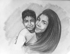 RETRATOS A LÁPIZ 40x60cm - Xavierx Arts