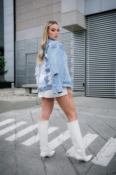 chaqueta oversize en jean - tienda online