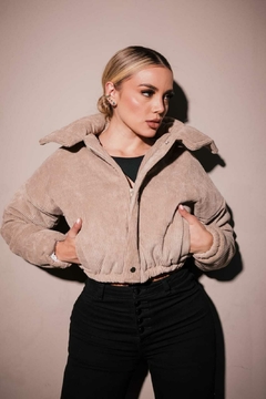 chaqueta gabán para dama