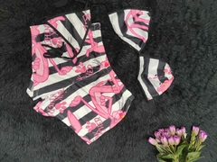 pijama short trio top y tanga en internet
