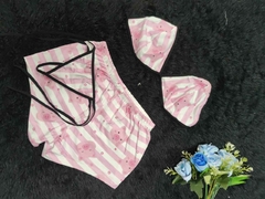 pijama short trio top y tanga - tienda online