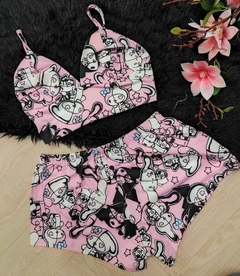 pijama short y blusa - tienda online