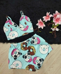 pijama short y blusa