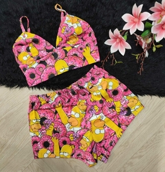 pijama short y blusa