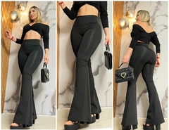 leggins cremallera bota campana