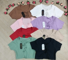 Imagen de blusas cortas rib