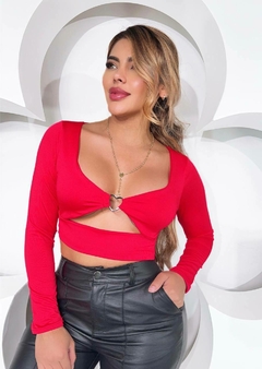 blusa corta dije corazon - comprar online