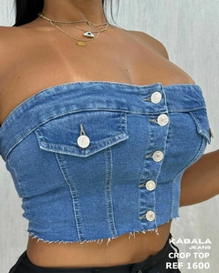 crop top de jean