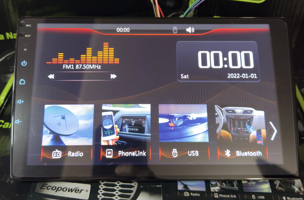 Pantalla Multimedia Ecopower EP-8737 Carplay Android Auto inalambrico