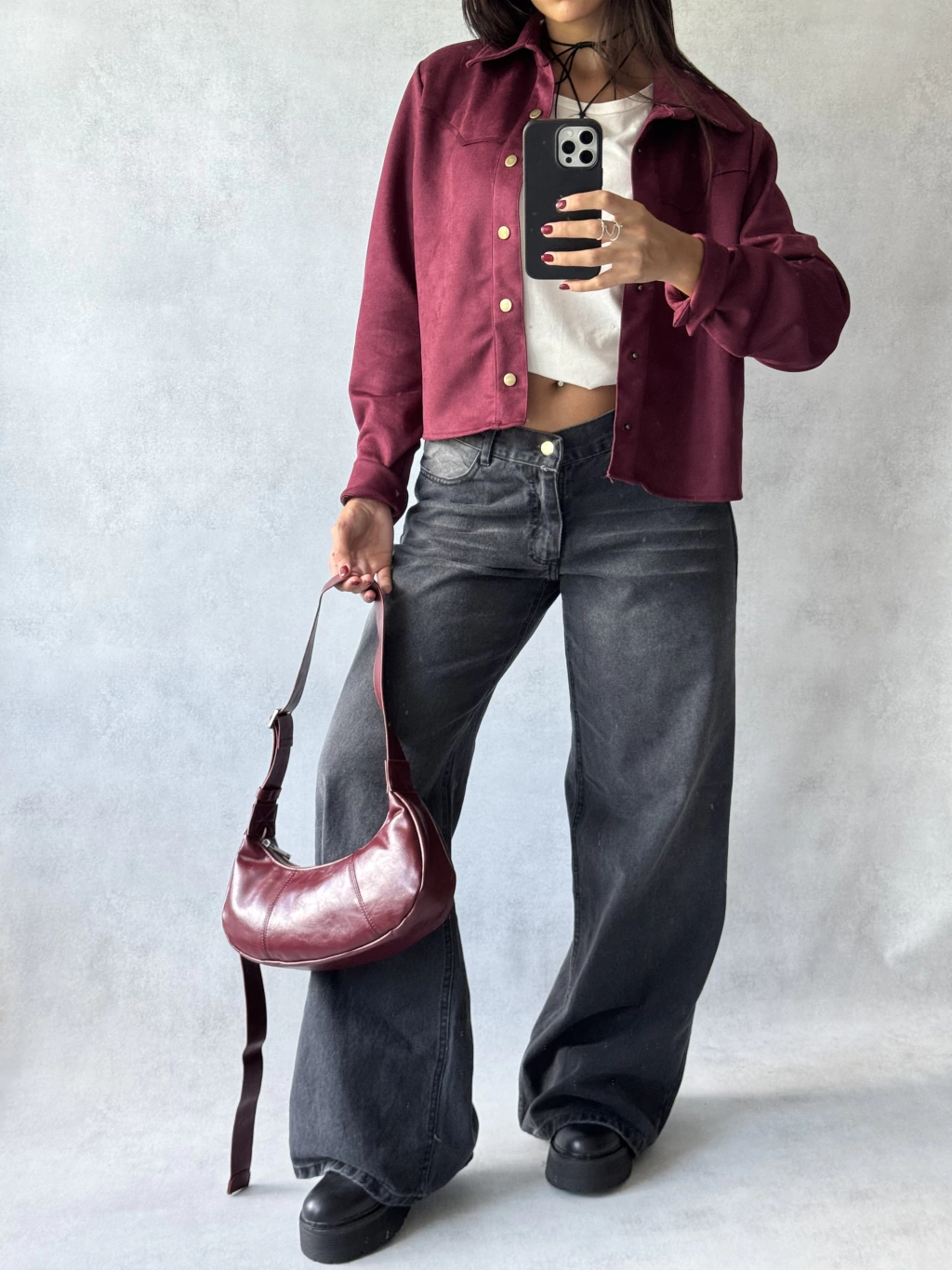 WIDE LEG MELA GREY