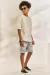 Conjunto de Bata em Malha Relevo e Bermuda em Malha Jacquard 75715 Johnny Fox
