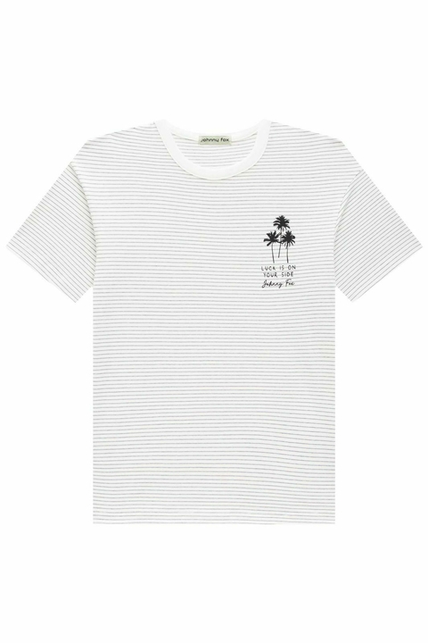 Camiseta em Cotton Listrado Fio Tinto 75341 Johnny Fox