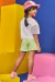 Conjunto de Blusa Boxy Over em Meia Malha e Shorts em Moletom 75867 Kukiê - comprar online