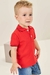 CAMISA POLO EM PIQUET COM ELASTANO VERMELHO