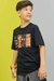 CAMISETA EM MEIA MALHA PRETO NARUTO