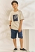 CAMISETA MC E BERMUDA BEGE CLARO - comprar online