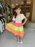 VESTIDO EM COTTON E TULE COLORIDO - loja online