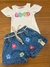 CONJUNTO DE BLUSA EM CANELADO E SHORTS EM JEANS ARKANSAS AZUL - Simba Lelê Kids