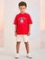 CJ T-SHIRT BERMUDA VERMELHO PREPPY
