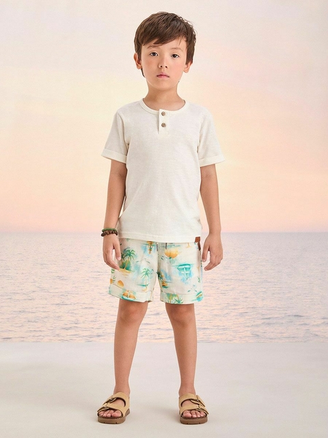 CJ T-SHIRT BERMUDA OFF WHITE