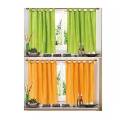 Imagen de Cortina cocina tropical pesada