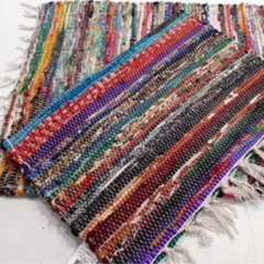 Alfombra rustica multicolor - comprar online