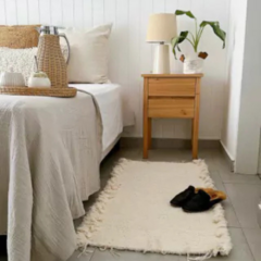 Alfombra telar 100% algodón Cruda - comprar online